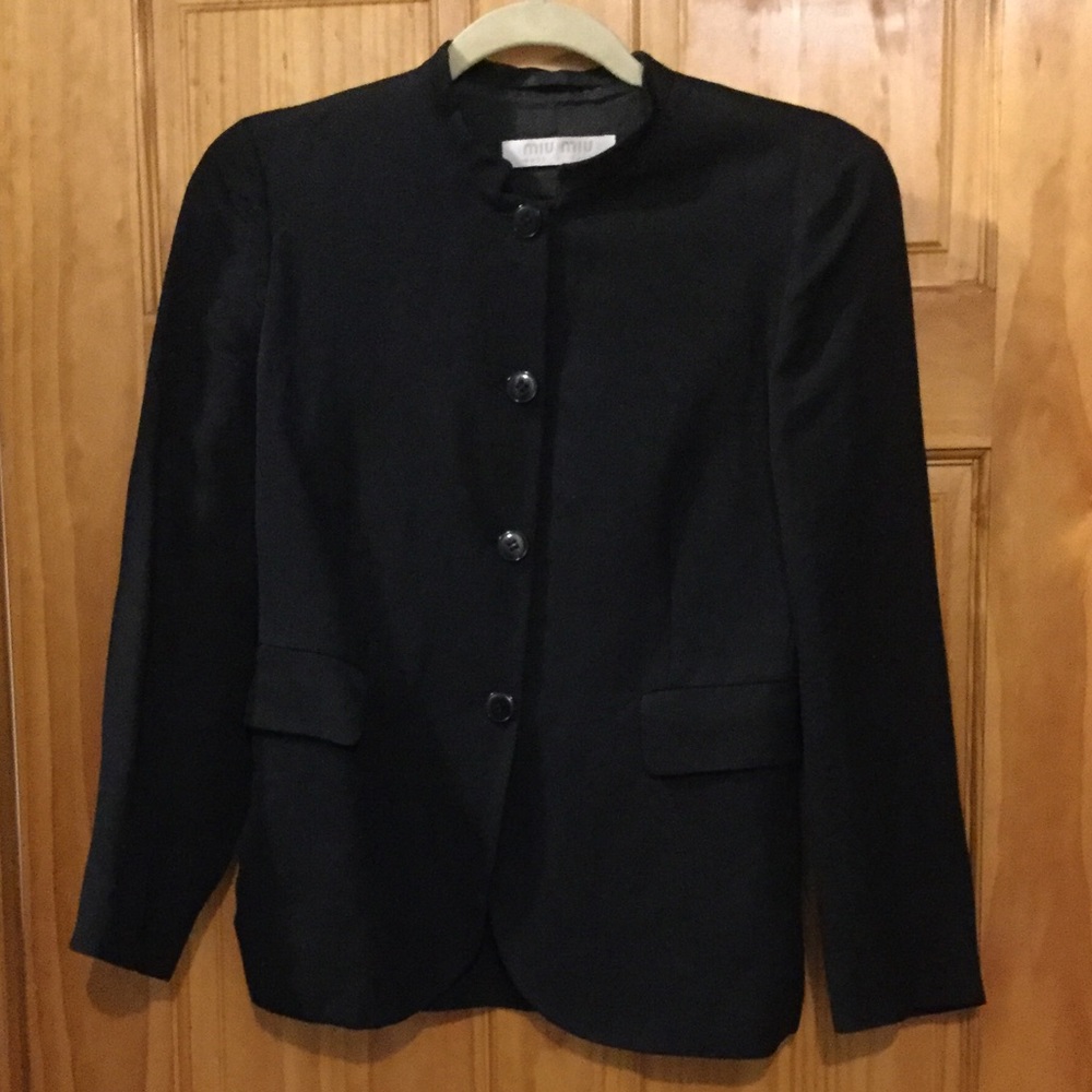 EUC VTG Miu Miu Linen Blazer